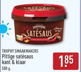 ALDI Trophy Smaakmakers Pittige Satésaus Kant & Klaar aanbieding