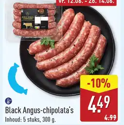 ALDI Black Angus-chipolata's aanbieding