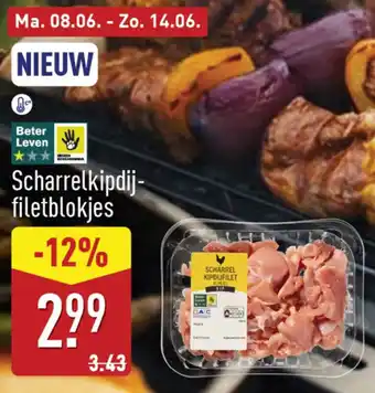 ALDI Scharrelkipdij Filetblokjes aanbieding