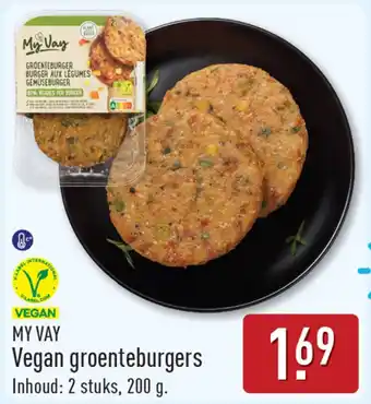 ALDI My Vay Vegan Groenteburgers aanbieding
