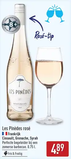 ALDI Les Pinèdes rosé aanbieding