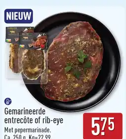 ALDI Gemarineerde entrecôte of rib-eye aanbieding