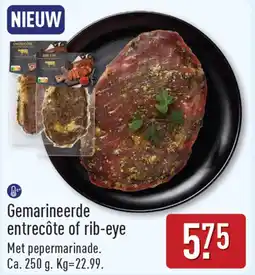 ALDI Gemarineerde Entrecôte of rib-eye aanbieding