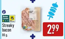 ALDI Streaky bacon aanbieding
