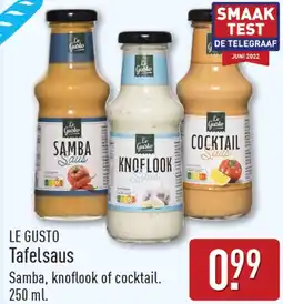 ALDI Le Gusto Tafelsaus aanbieding