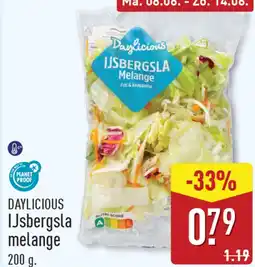 ALDI Daylicious ijsbergsla melange aanbieding