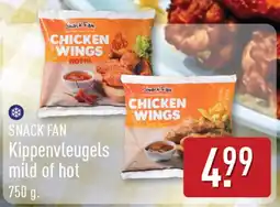 ALDI Snack Fan kippenvleugels mild of hot aanbieding