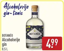 ALDI Botanéo alcoholvrije gin aanbieding