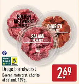ALDI Droge borrelworst aanbieding