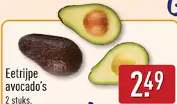 ALDI Eetrijpe avocado's aanbieding
