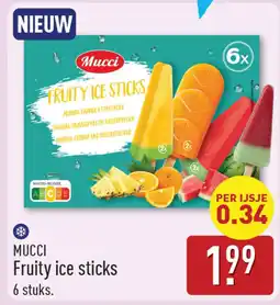 ALDI Mucci fruity ice sticks aanbieding
