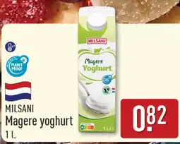 ALDI Milsani magere yoghurt aanbieding