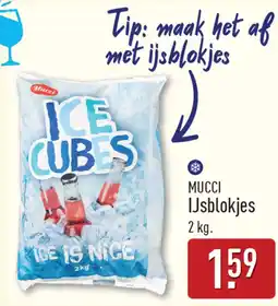 ALDI Mucci ijsblokjes aanbieding