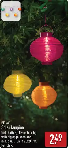 ALDI Belavi Solar lampion aanbieding