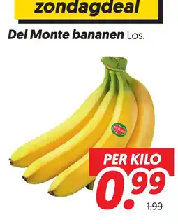 Dekamarkt Del Monte bananen aanbieding
