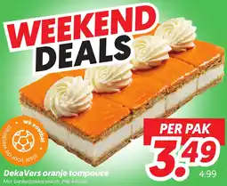 Dekamarkt DekaVers oranje tompouce aanbieding