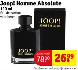 Kruidvat Joop! Homme Absolute aanbieding
