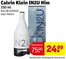 Kruidvat Calvin Klein IN2U Him aanbieding