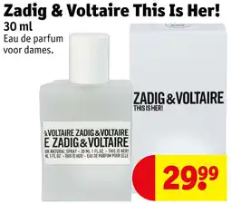 Kruidvat Zadig & Voltaire This Is Her! aanbieding