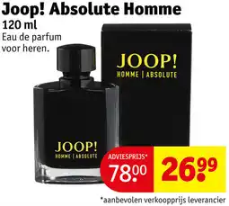 Kruidvat Joop! Absolute Homme aanbieding