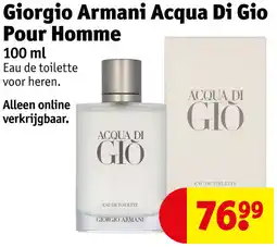 Kruidvat Giorgio Armani Acqua Di Gio Pour Homme aanbieding