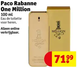 Kruidvat Paco Rabanne One Million aanbieding