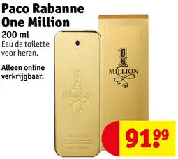 Kruidvat Paco Rabanne One Million aanbieding