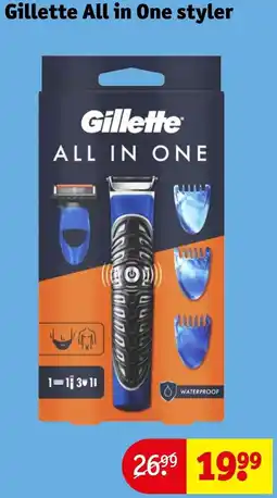 Kruidvat Gillette All in One styler aanbieding