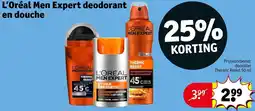 Kruidvat L'Oréal Men Expert deodorant en douche aanbieding