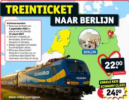 Kruidvat Treinticket aanbieding