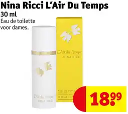 Kruidvat Nina Ricci L'Air Du Temps aanbieding