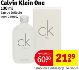 Kruidvat Calvin Klein One aanbieding