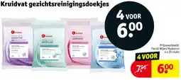 Kruidvat Kruidvat gezichtsreinigingsdoekjes aanbieding