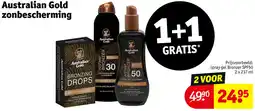 Kruidvat Australian Gold zonbescherming aanbieding