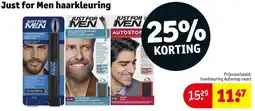 Kruidvat Just for Men haarkleuring aanbieding