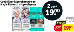 Kruidvat Cool Silver kleurshampoo en Magic Retouch uitgroeispray aanbieding