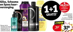 Kruidvat Gliss, Schauma en Syoss haarverzorging aanbieding