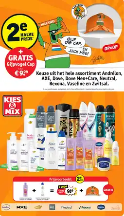 Kruidvat Keuze uit het hele assortiment Andrélon, AXE, Dove, Dove Men+Care, Neutral, Rexona, Vaseline en Zwitsal. aanbieding