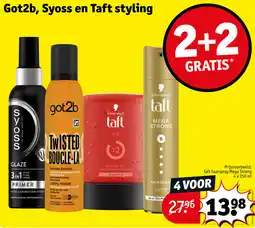 Kruidvat Got2b, Syoss en Taft styling aanbieding