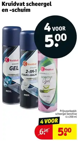 Kruidvat Kruidvat scheergel en schuim aanbieding