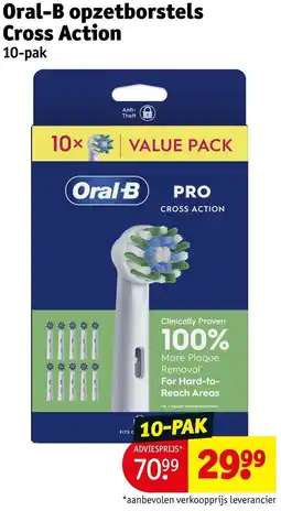 Kruidvat Oral-B opzetborstels Cross Action aanbieding