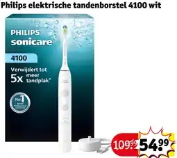 Kruidvat Philips elektrische tandenborstel 4100 wit aanbieding