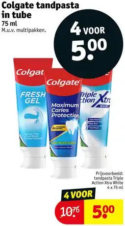 Kruidvat Colgate tandpasta in tube aanbieding