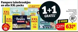 Kruidvat Pampers luierbroekjes en alle XXL packs aanbieding