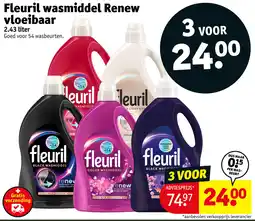 Kruidvat Fleuril wasmiddel Renew vloeibaar aanbieding