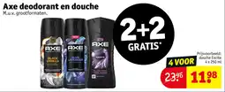 Kruidvat Axe deodorant en douche aanbieding