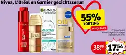 Kruidvat Nivea, L'Oréal en Garnier gezichtsserum aanbieding