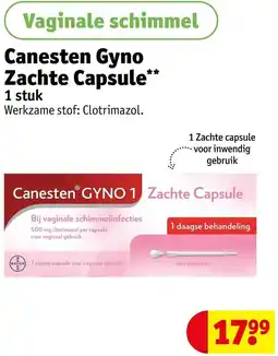 Kruidvat Canesten Gyno Zachte Capsule aanbieding