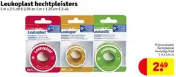 Kruidvat Leukoplast hechtpleisters aanbieding