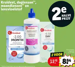 Kruidvat Kruidvat, daglenzen, maandlenzen en lensvloeistof aanbieding